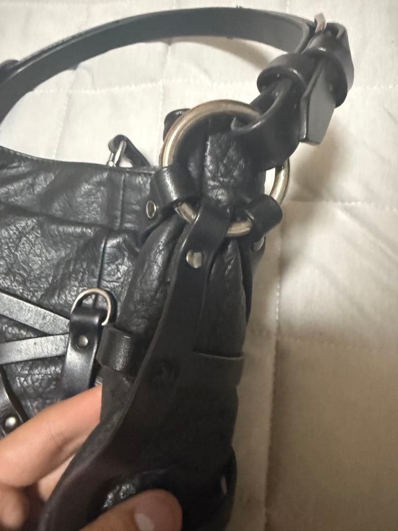 希少 diesel archive ハンドバッグ 00s レザー