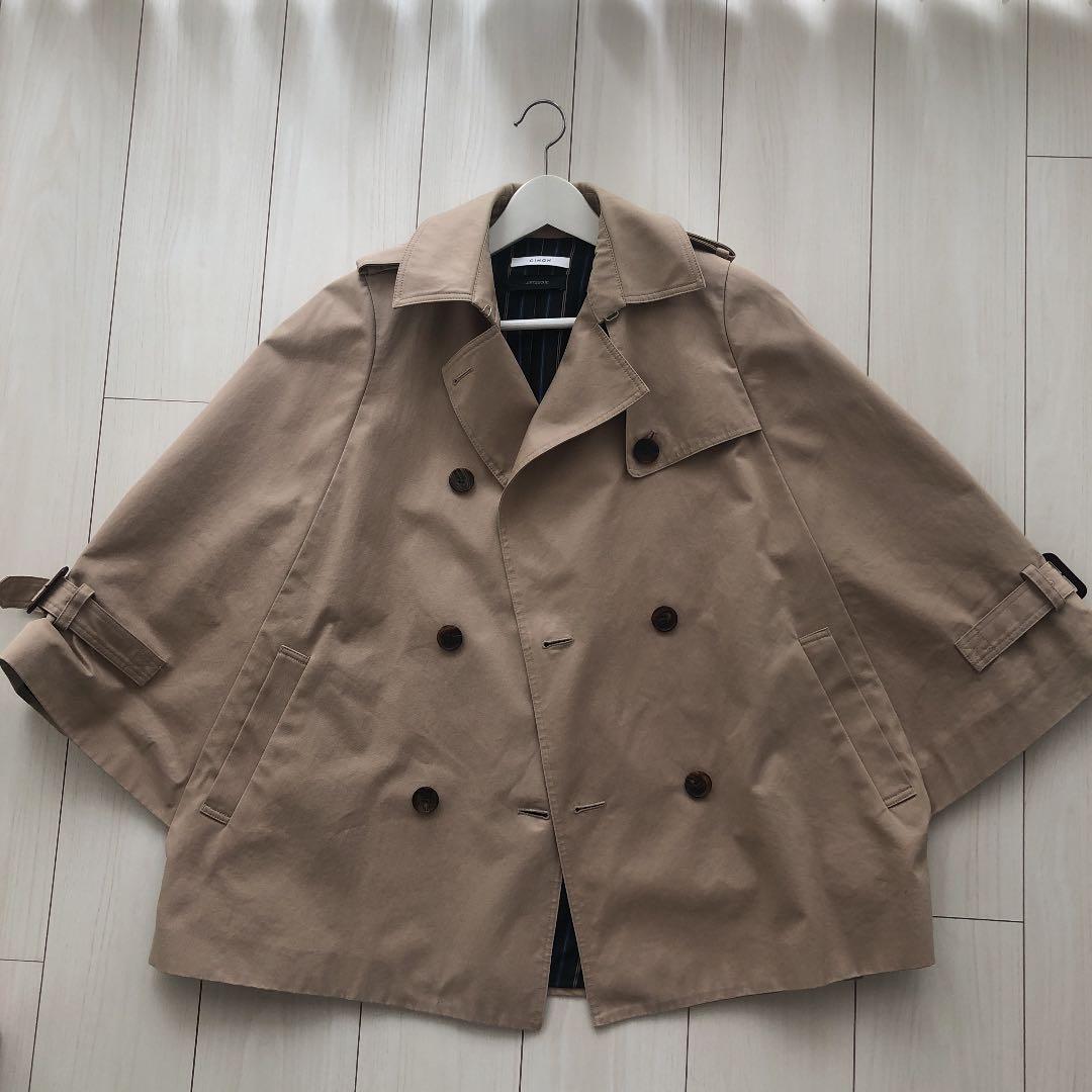 CINOH×LUSTHEQUE×富岡佳子ケープトレンチコートスプリングコート