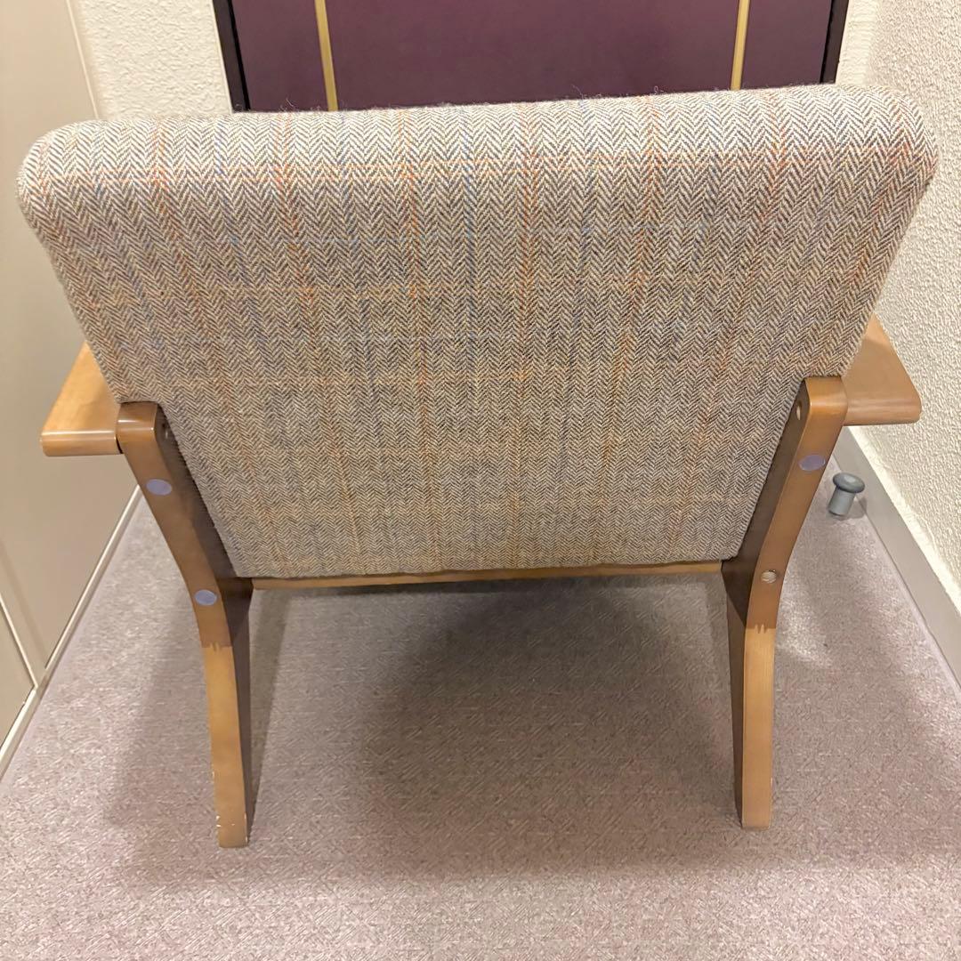 ハリスツイード☆Harris Tweed☆1人掛けソファ☆ソファ☆ローソファ☆