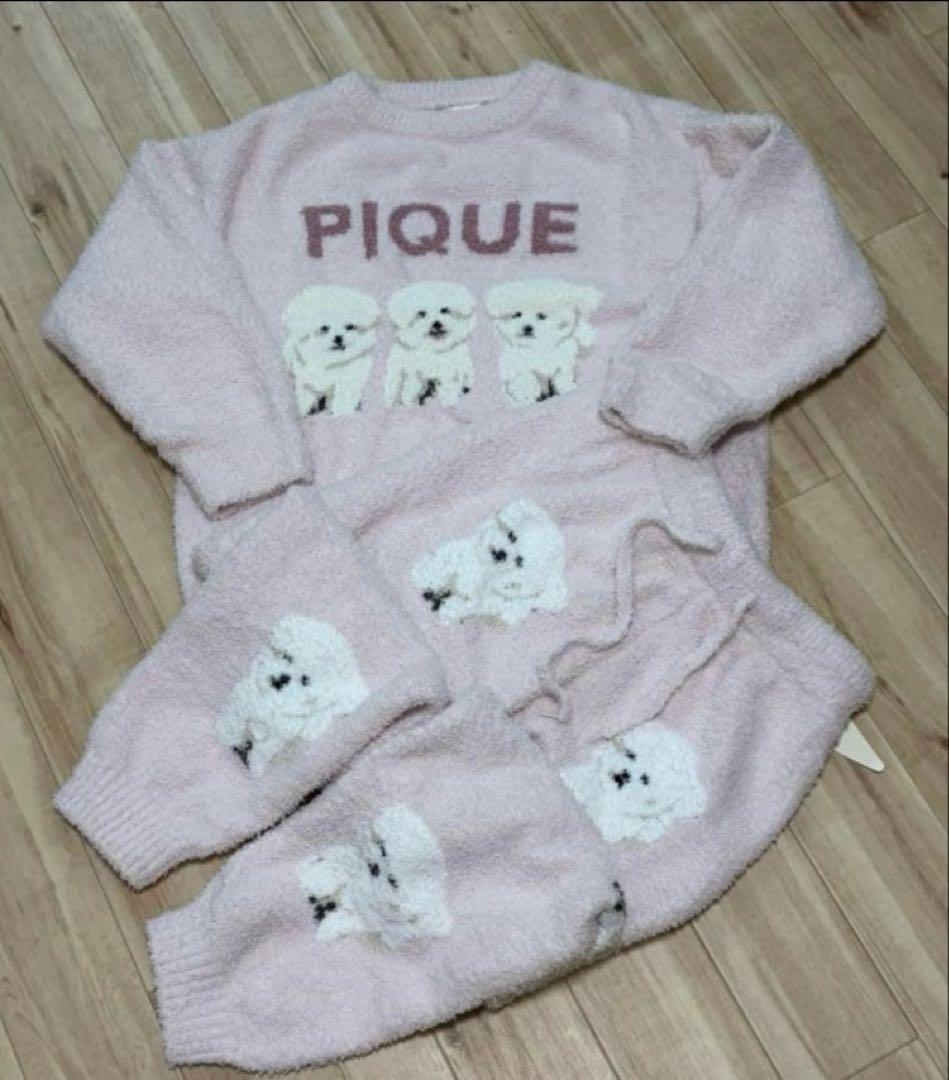 新品未使用！ジェラピケ ビションジャガードプルオーバーホワイト タグ