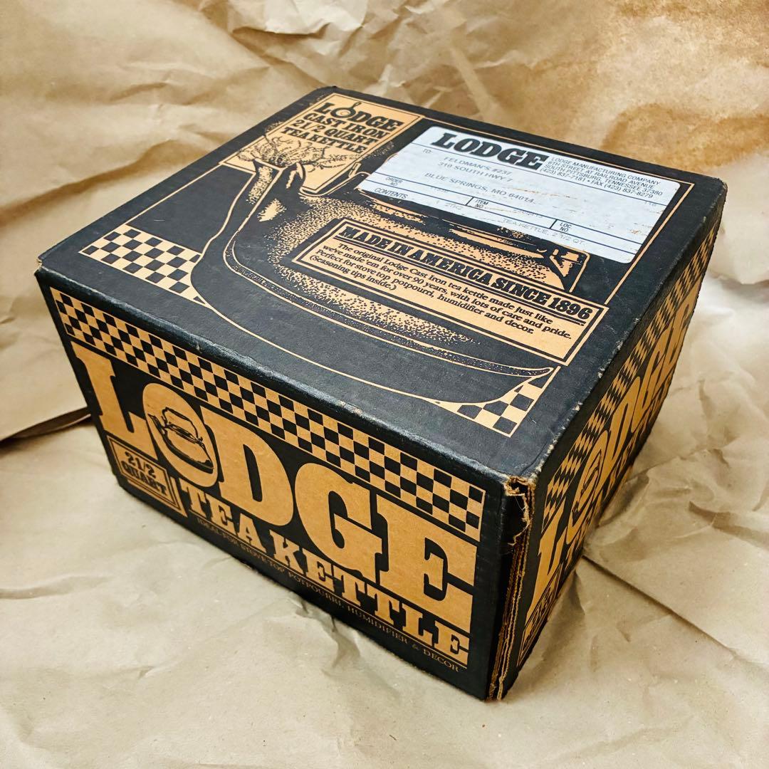 □未使用デッドストック品□LODGE 鋳鉄製ケトル□元箱付き□スチーマー