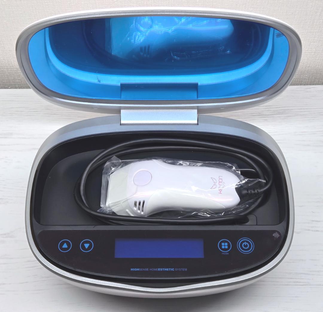 ほぼ未使用/付属品完備】脱毛器 ケノン Ke-non 8.6 パールホワイト