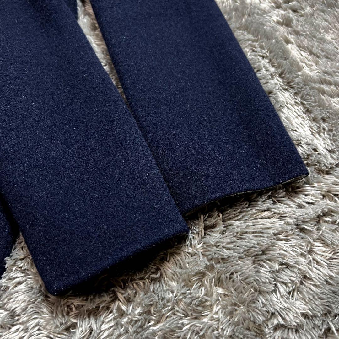 セオリー 現行 リバーシブル チェスターコート グレー ネイビー S相当