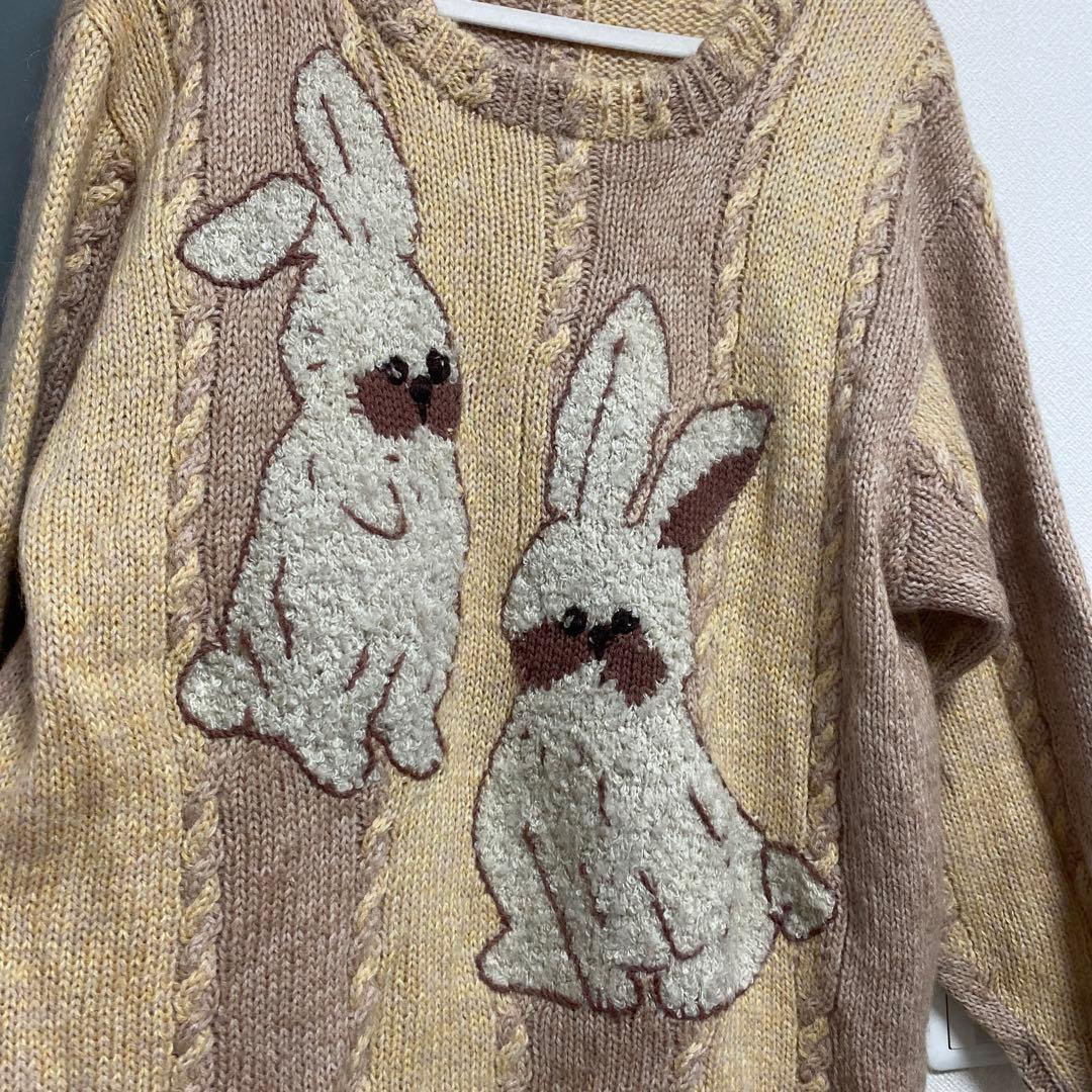 GRANDPA'S PRESENT ウサギ刺繍ニットセーター - メルカリ