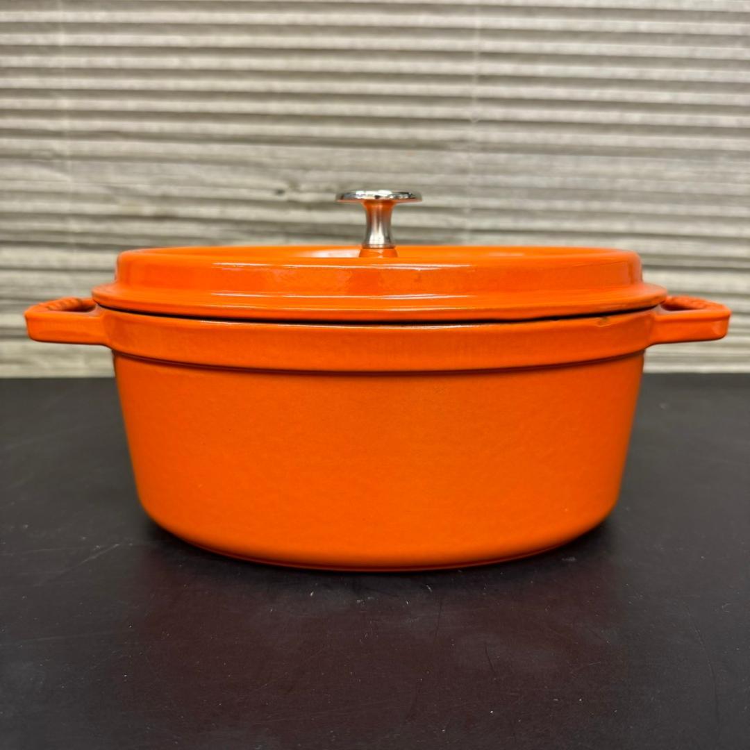 STAUB ココット オーバル 23cm オレンジ