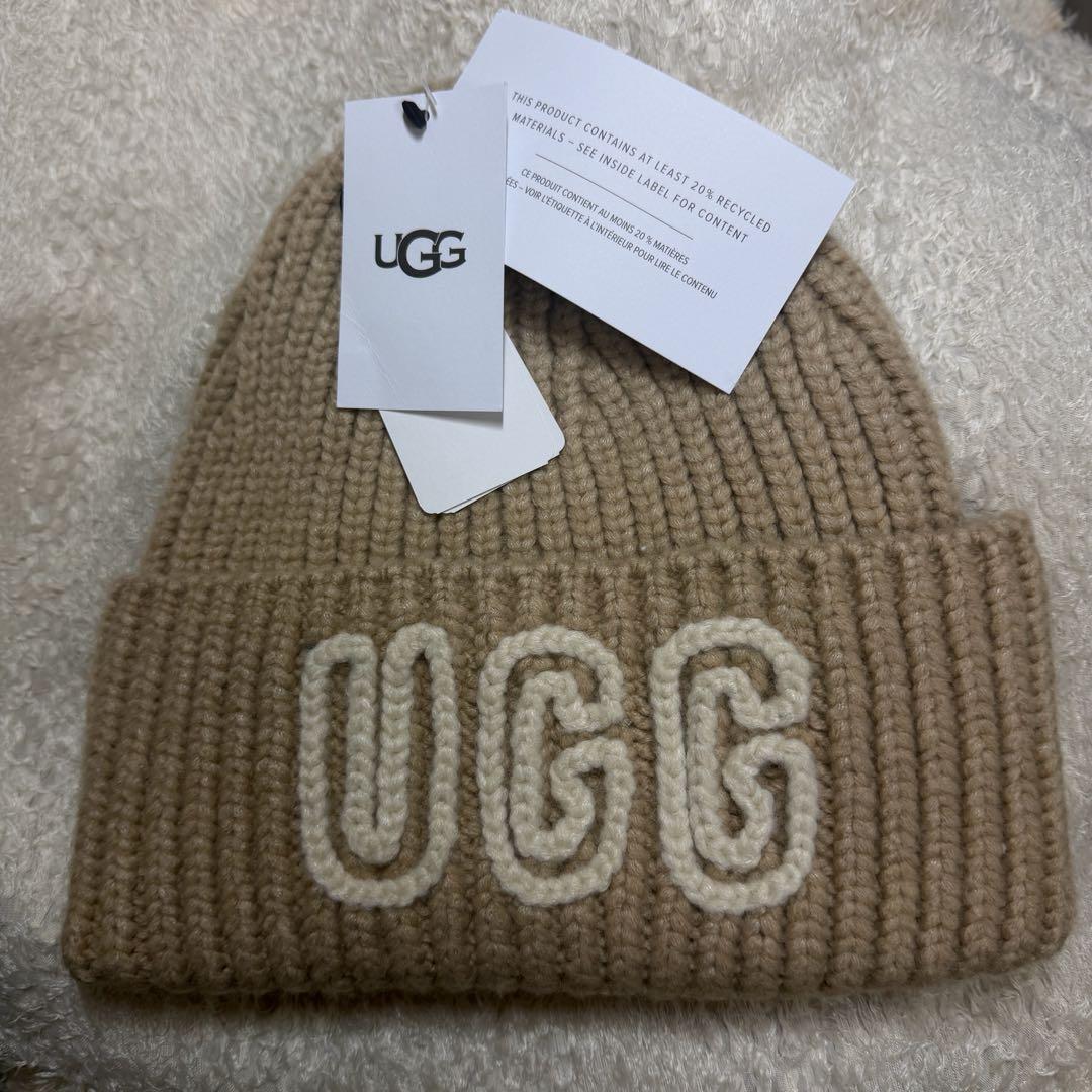 UGG ニット帽 UGG（アグ） 並行輸入品 ニット帽 レディース ニットキャップ ボンボン