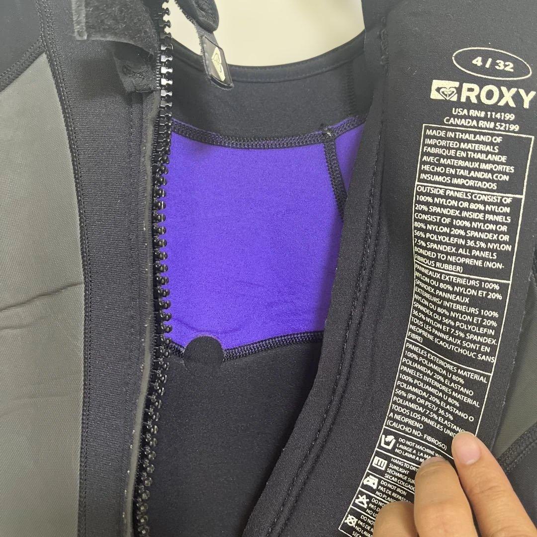 美品 ROXY ロキシーウエットスーツ 激レア 4/32 レディース 黒