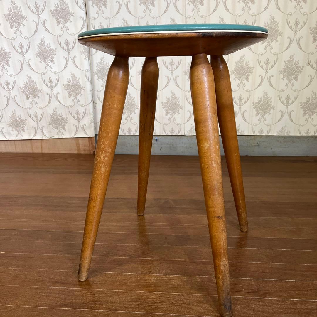 アンティーク】天童木工 リングスツール ドーナツ椅子 丸椅子 北欧