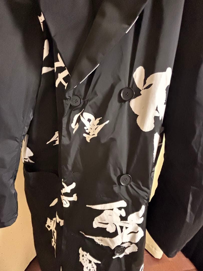 美品】Ground Y 武田双雲コラボ リバーシブルダウンコート ブラック 3