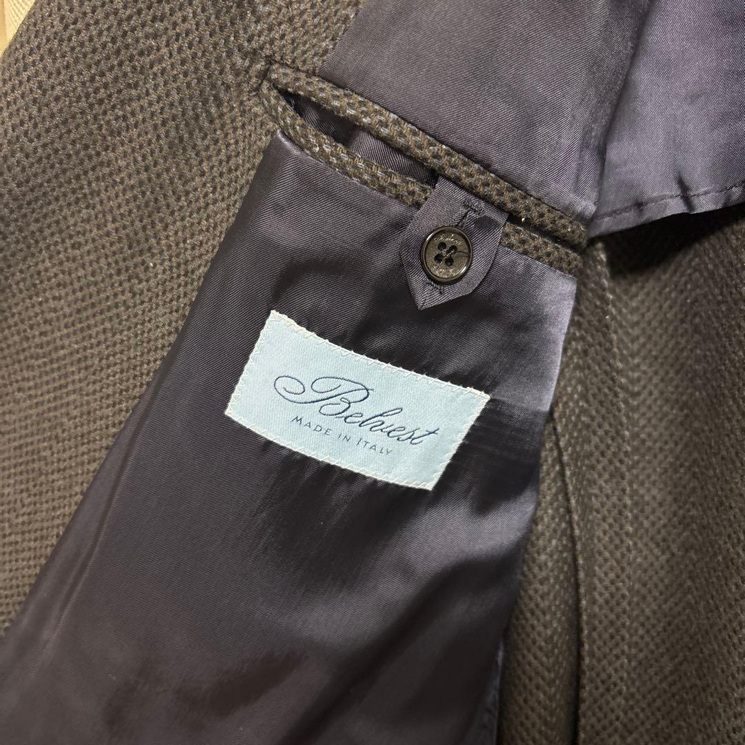 モモンガ様 Belvest極上ウール100％ チェスターコート 48 イタリア製