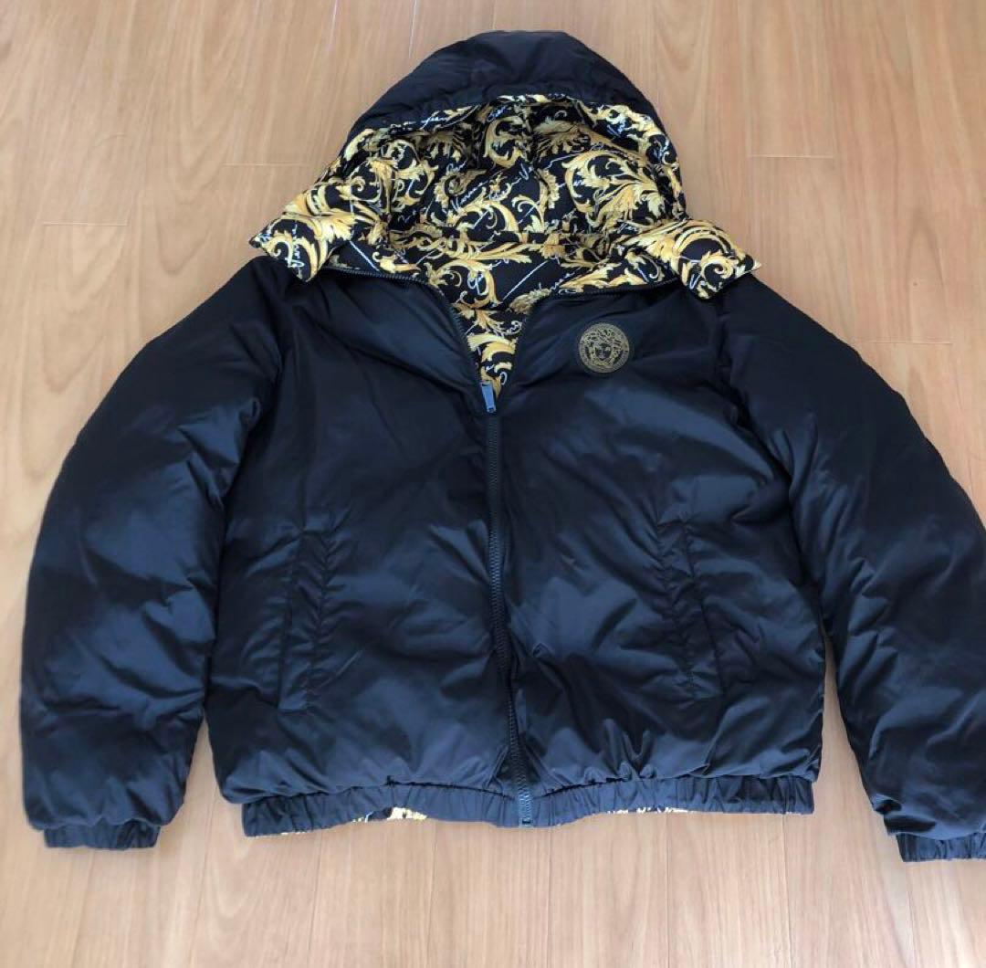 美品 ヴェルサーチ VERSACE リバーシブル ダウンジャケット - メルカリ