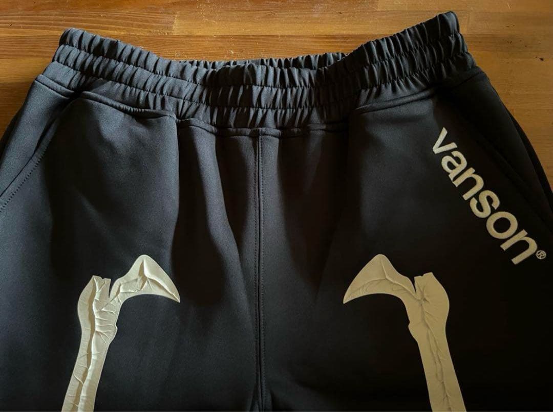 新品バンソンvanson✖️デザインライダース ヒューマンボーン パンツ L