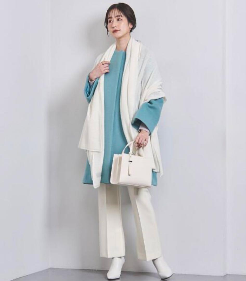 ⭐︎美品⭐︎カシミヤ100 UNITED ARROWS 大判ストール オフホワイト