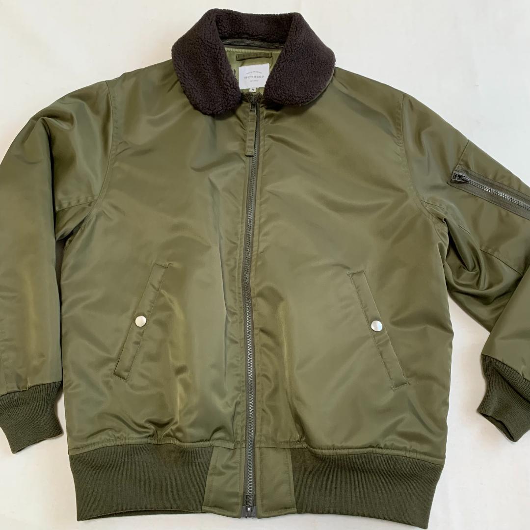 VICTIM ヴィクティム 襟ボア MA-1 ジャケット Mサイズ 日本製 - メルカリ
