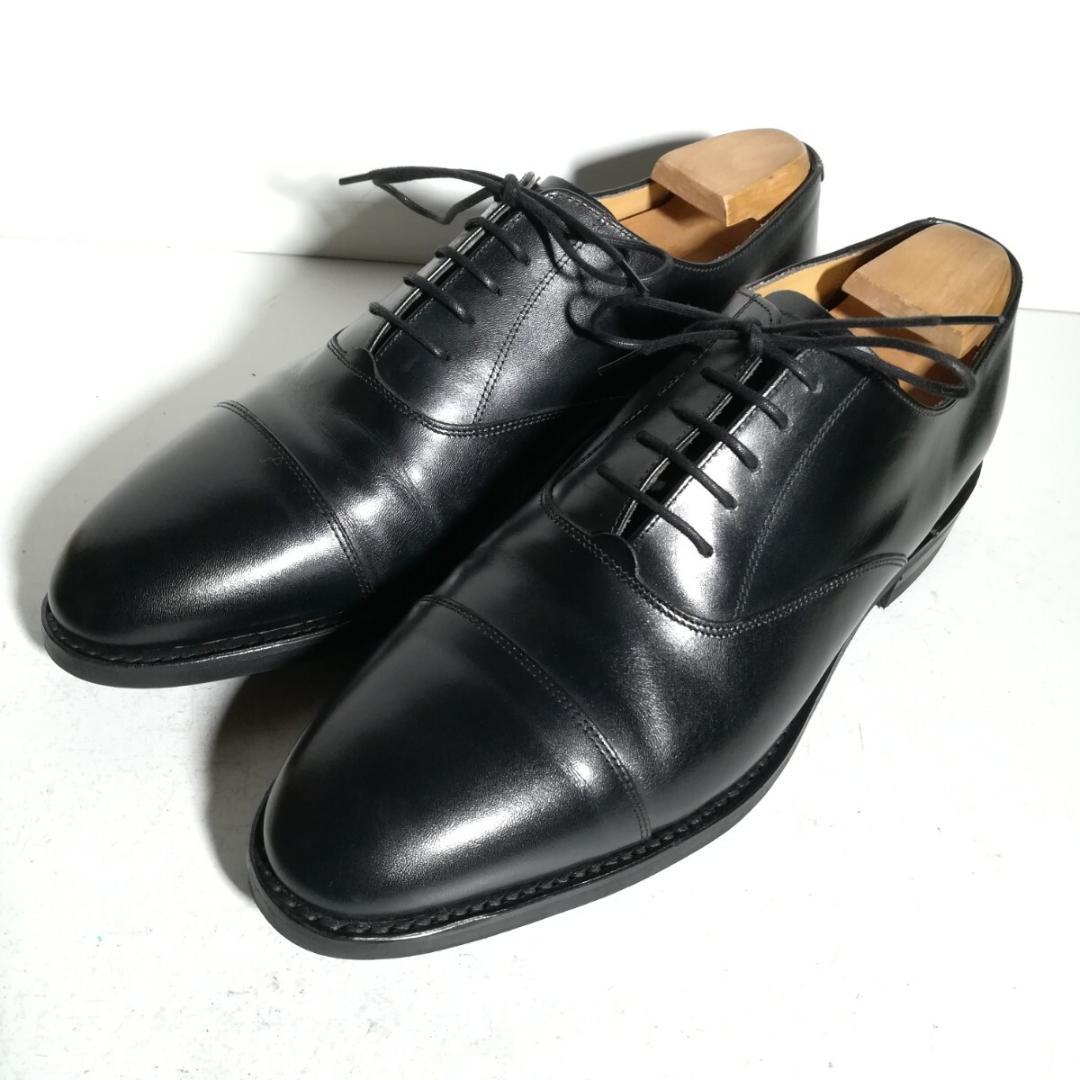 d0128 良品 ロイドフットウェア ストレートチップ 8 1/2E 黒 - メルカリ