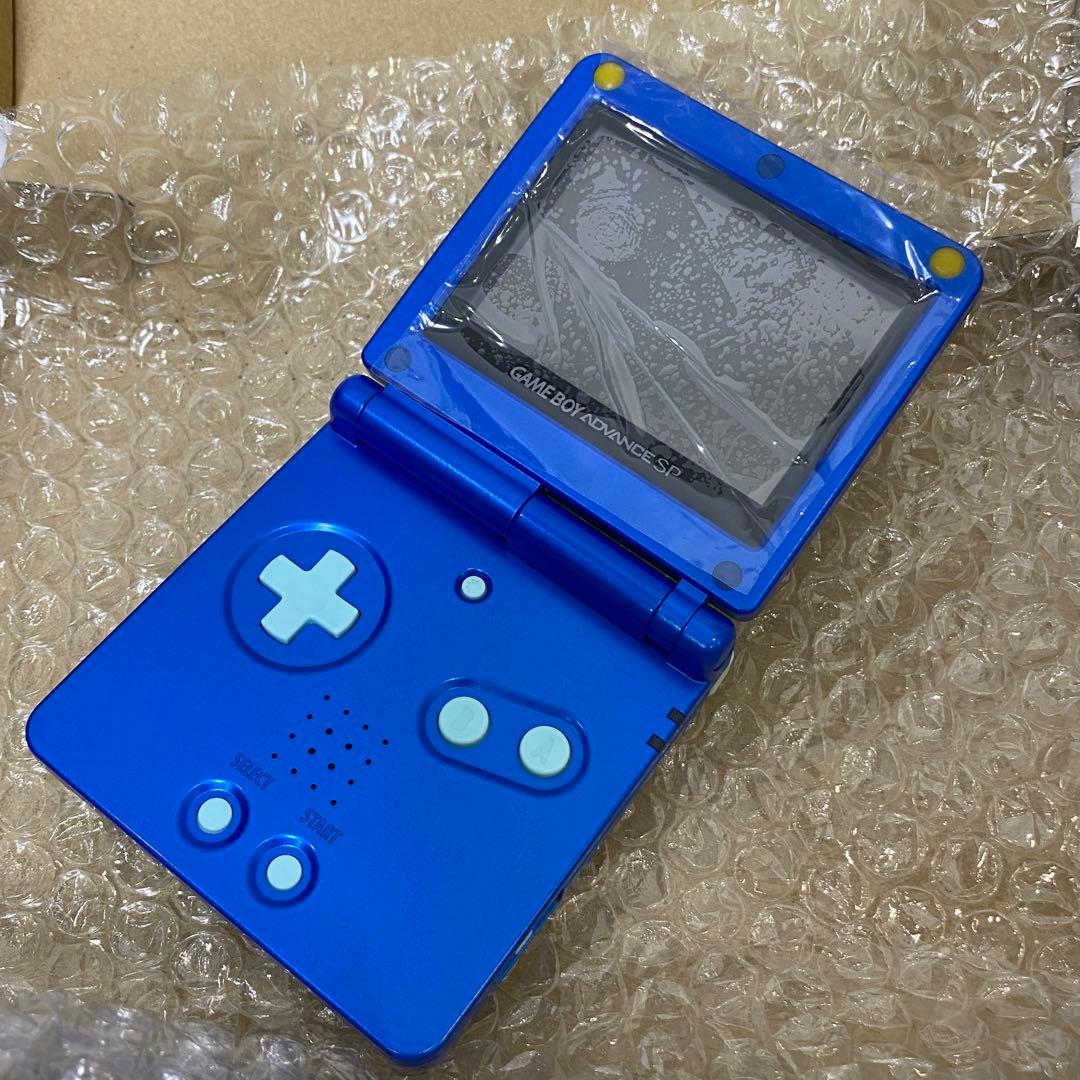 ゲームボーイアドバンスSP ☆極美品 ☆ロックマンブルー メンテ済 sp