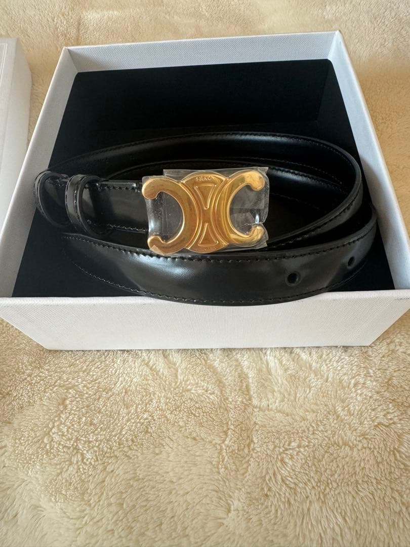 CELINE トリオンフ ベルト スモール75サイズ CELINE(セリーヌ) スモールトリオンフベルト (CELINE/ベルト