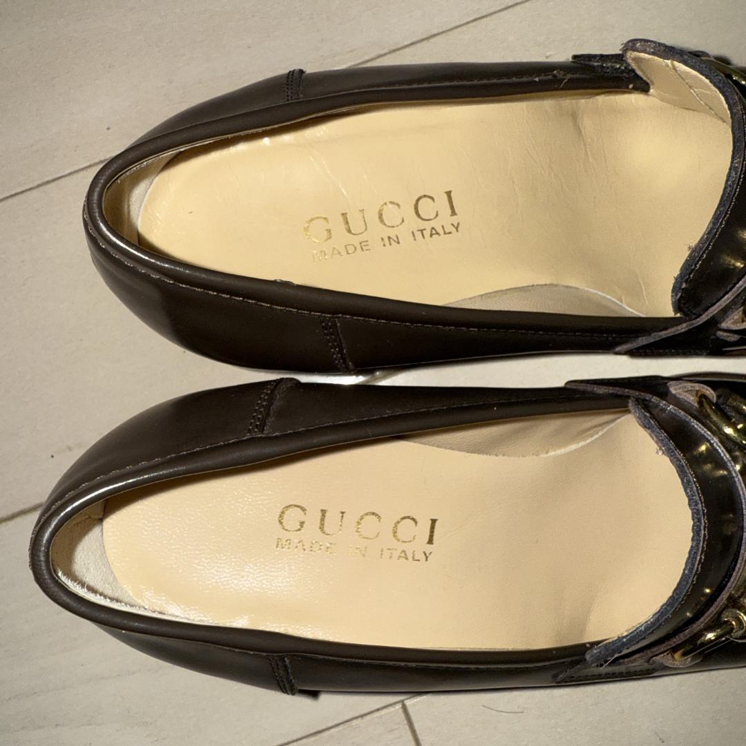 GUCCI グッチ ホースビット ローファー パンプス (23.5cm)