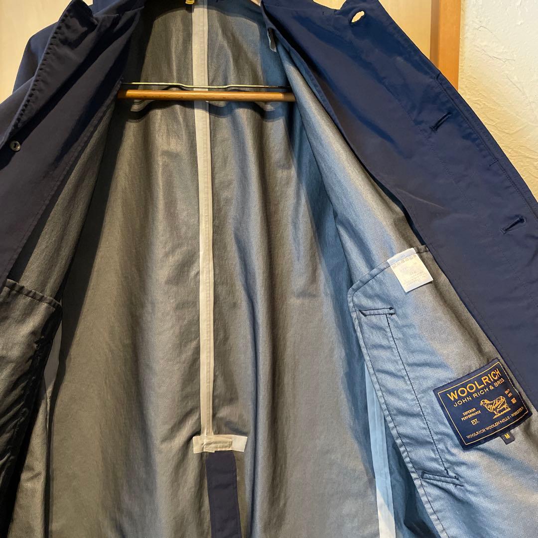 Woolrich ステンカラーコート M ネイビーBAL COLLAR COAT