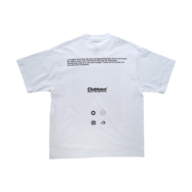 clubhaus TakuMiyamoto コラボ Tシャツ ホワイト