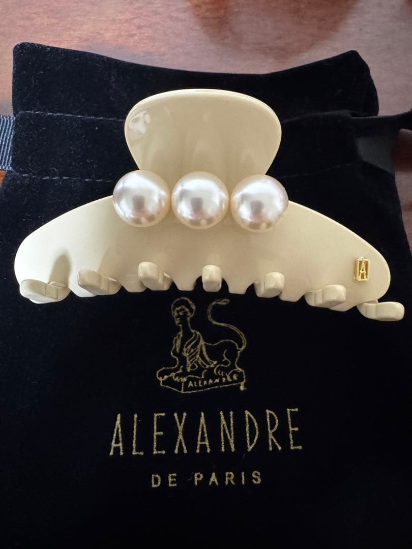 M 美品アレクサンドル ドゥ パリ パールクリップ
