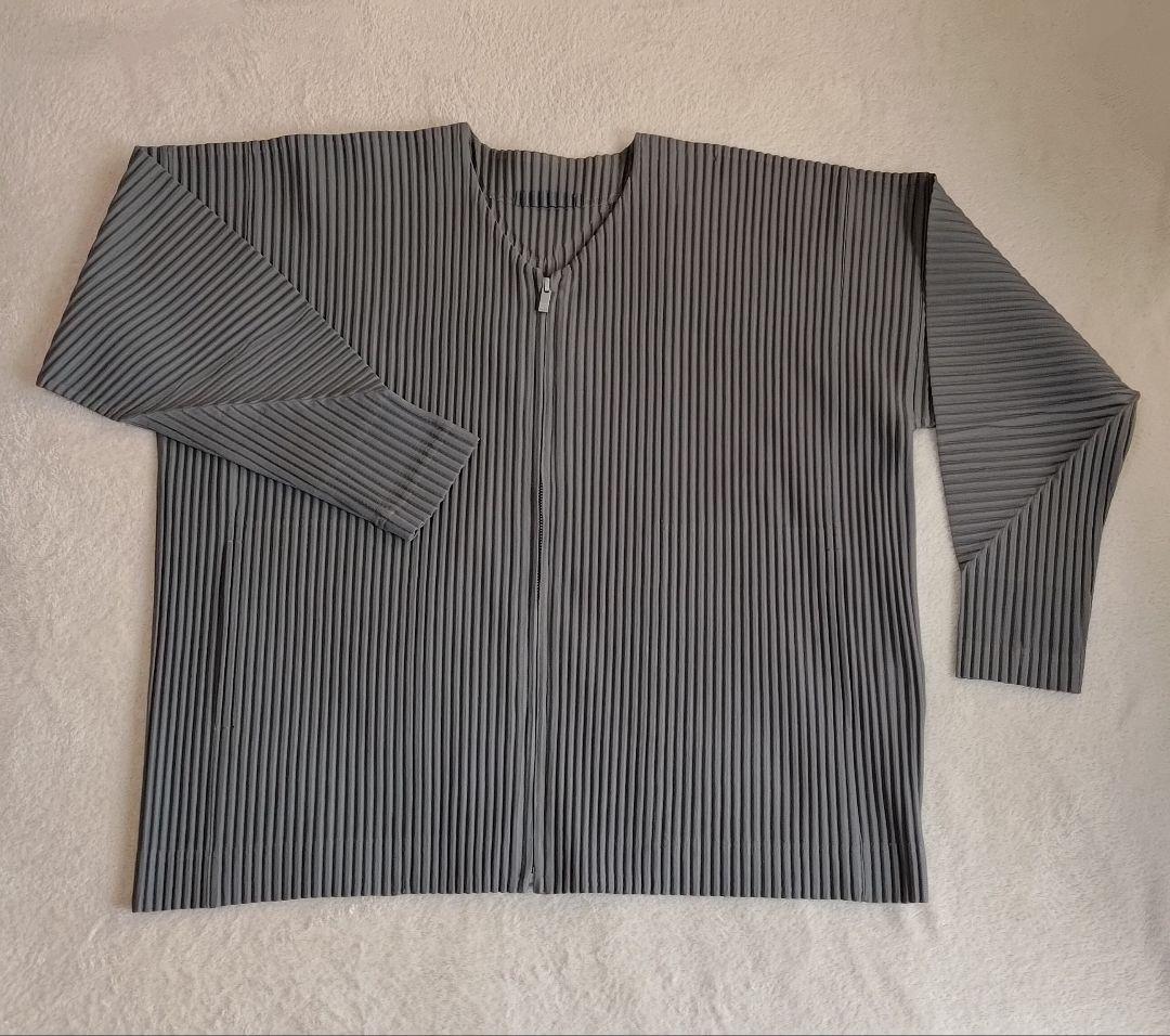 オムプリッセ イッセイミヤケHOMME PLISSÉジップカーディガン サイズ2