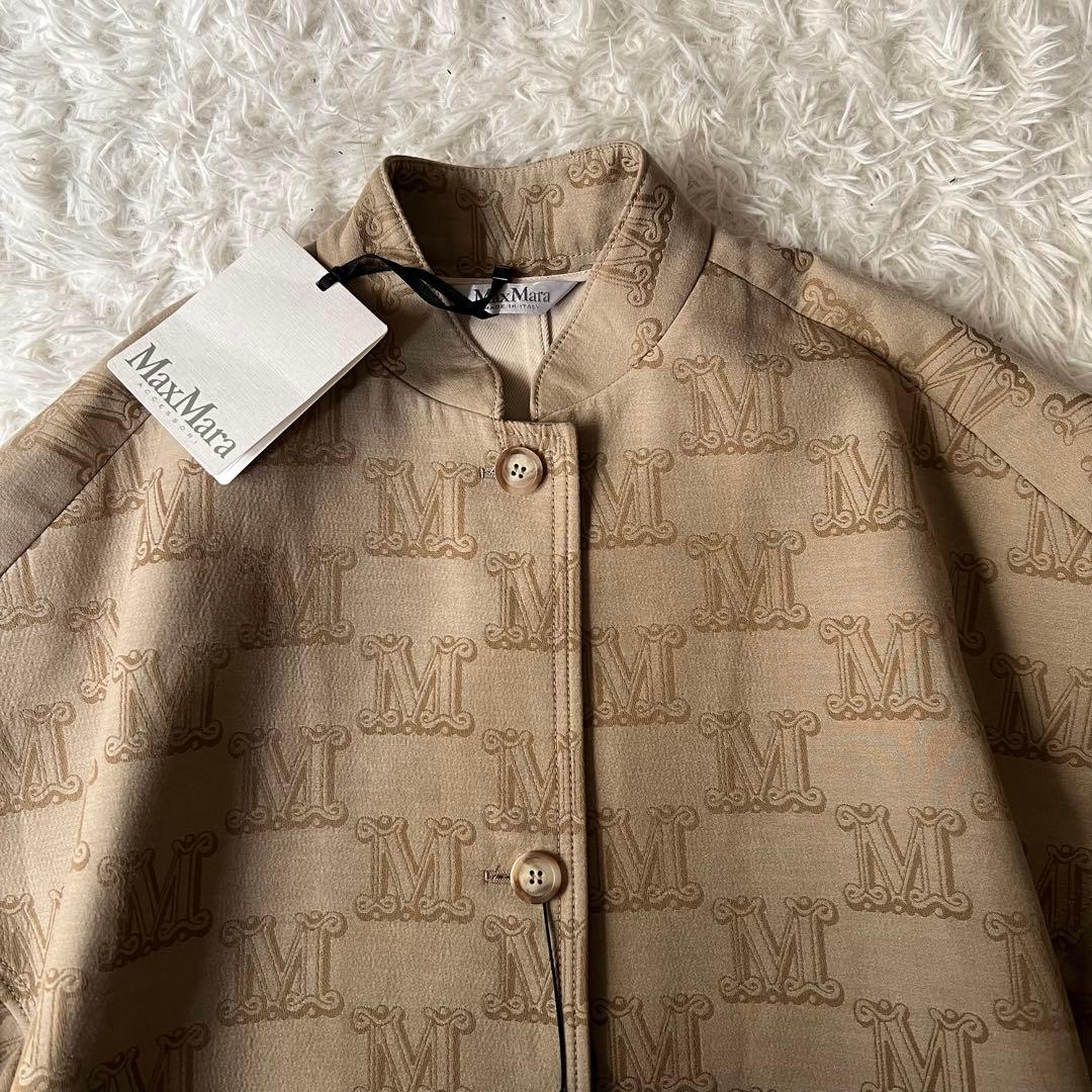 未使用タグ付 マックスマーラ ケープ KIBIR ラッフルスリーブ ポンチョ