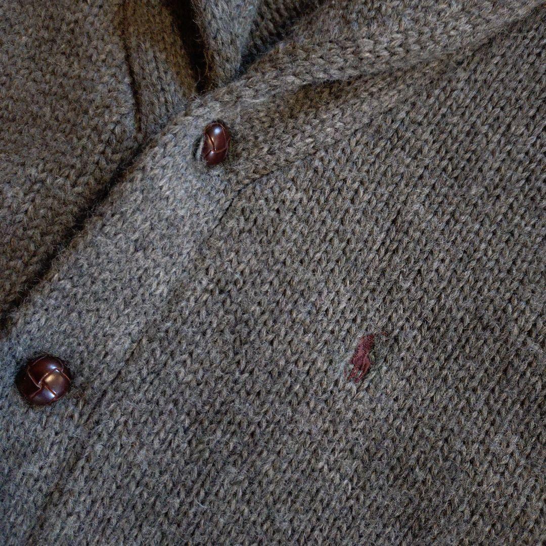 ☆ラルフローレン 上品なグレー厚手の カーディガンL〜LL ☆ラルフローレン 上品なグレー厚手の カーディガンL〜LL