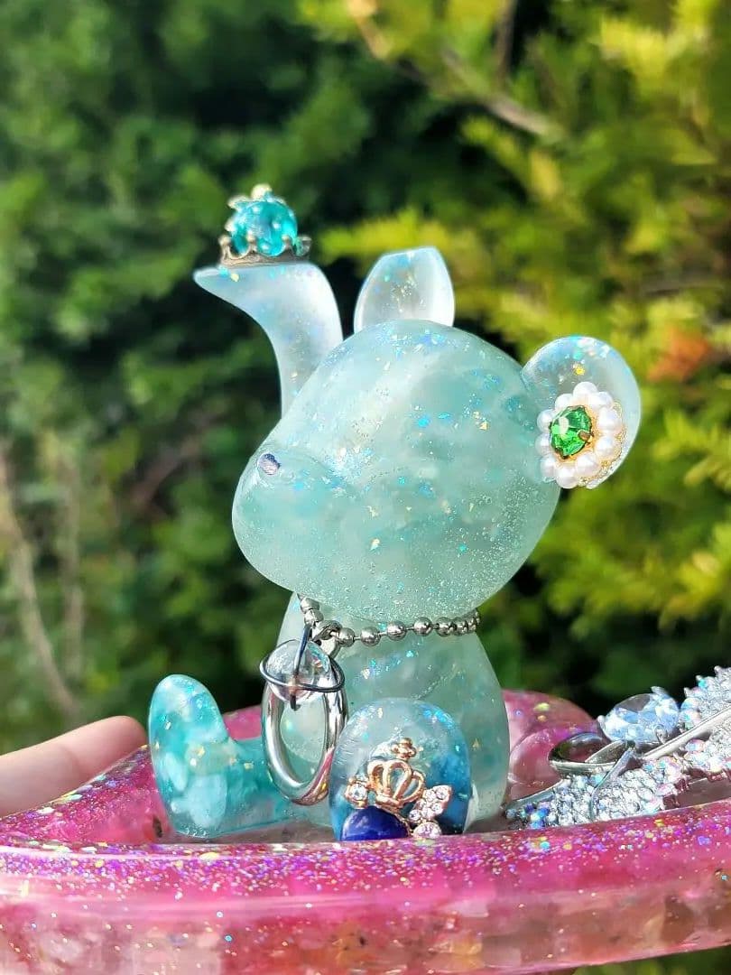 天赦日★願い事願掛け人生の成功輝く人生テディベア彼オルゴナイト