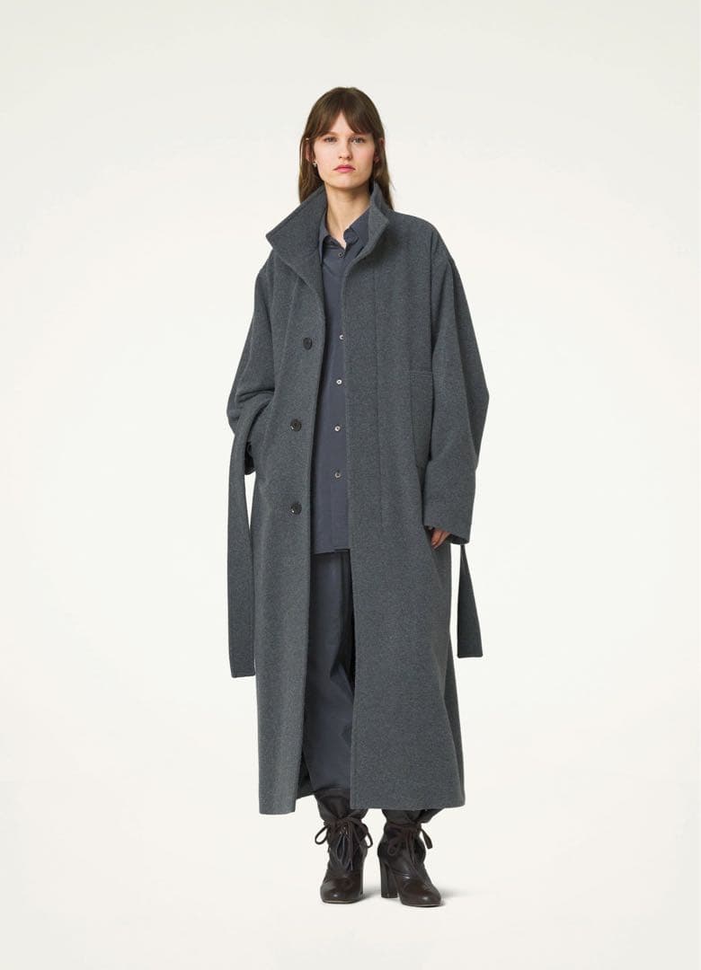 希少) ルメール23年秋冬 バスローブコート グレー ウールカシミア
