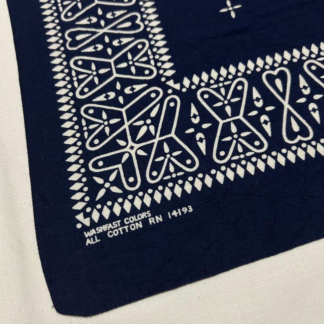 ☆ 希少 デッドストック クロス バンダナ USA製 60s ヴィンテージ