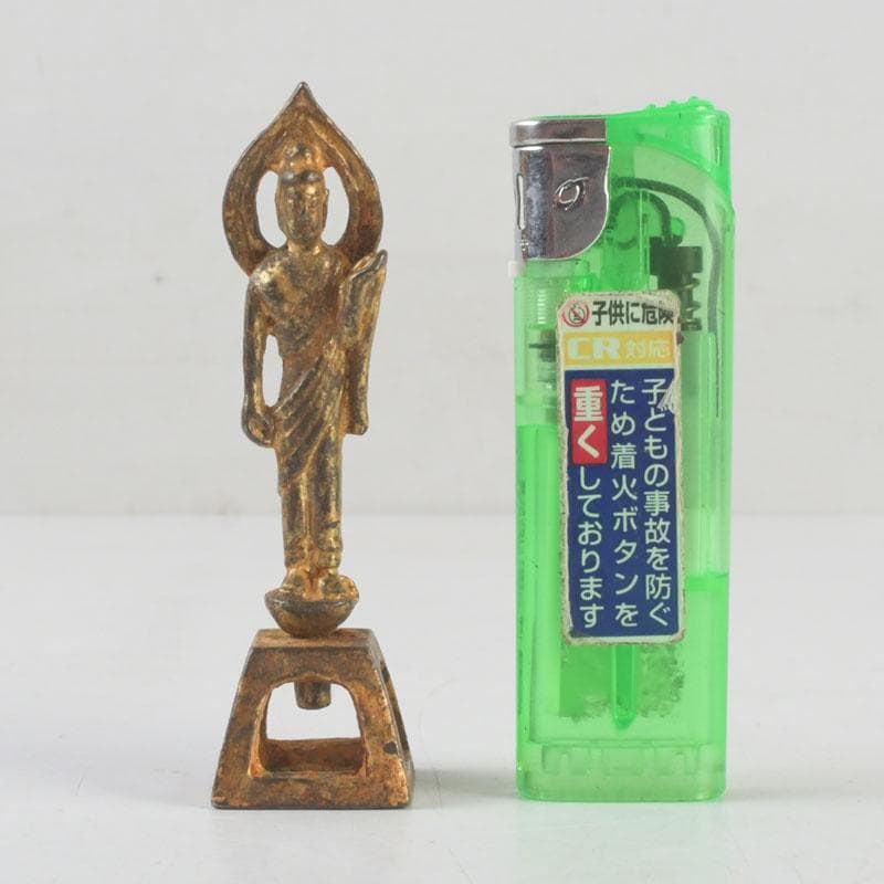 仏教美術 古銅鍍金 朝鮮仏 仏像 置物 V 9578