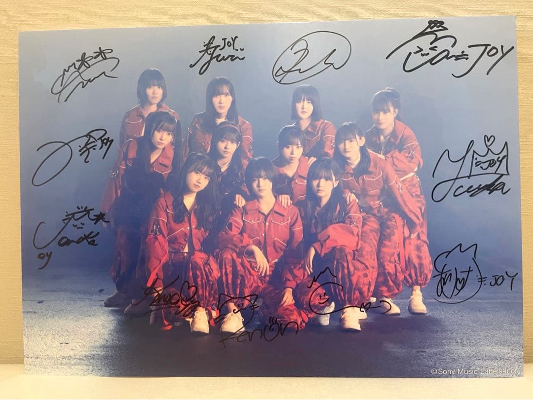 ニアジョイ 2周年 会場限定 メンバー全員 直筆サイン パネル - メルカリ