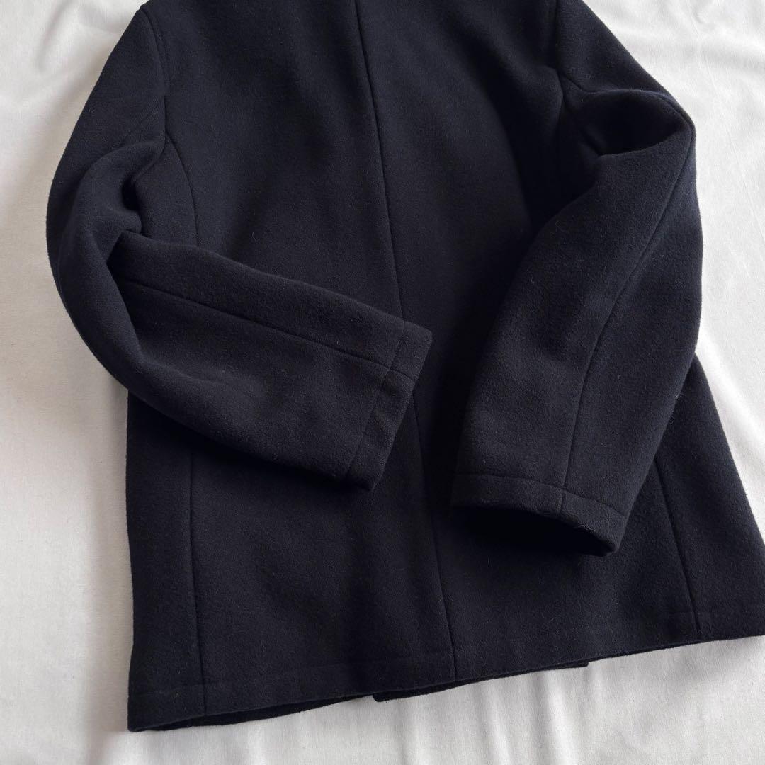 ジャケット・アウター 90s L.L.Bean melton wool pea coat NVY