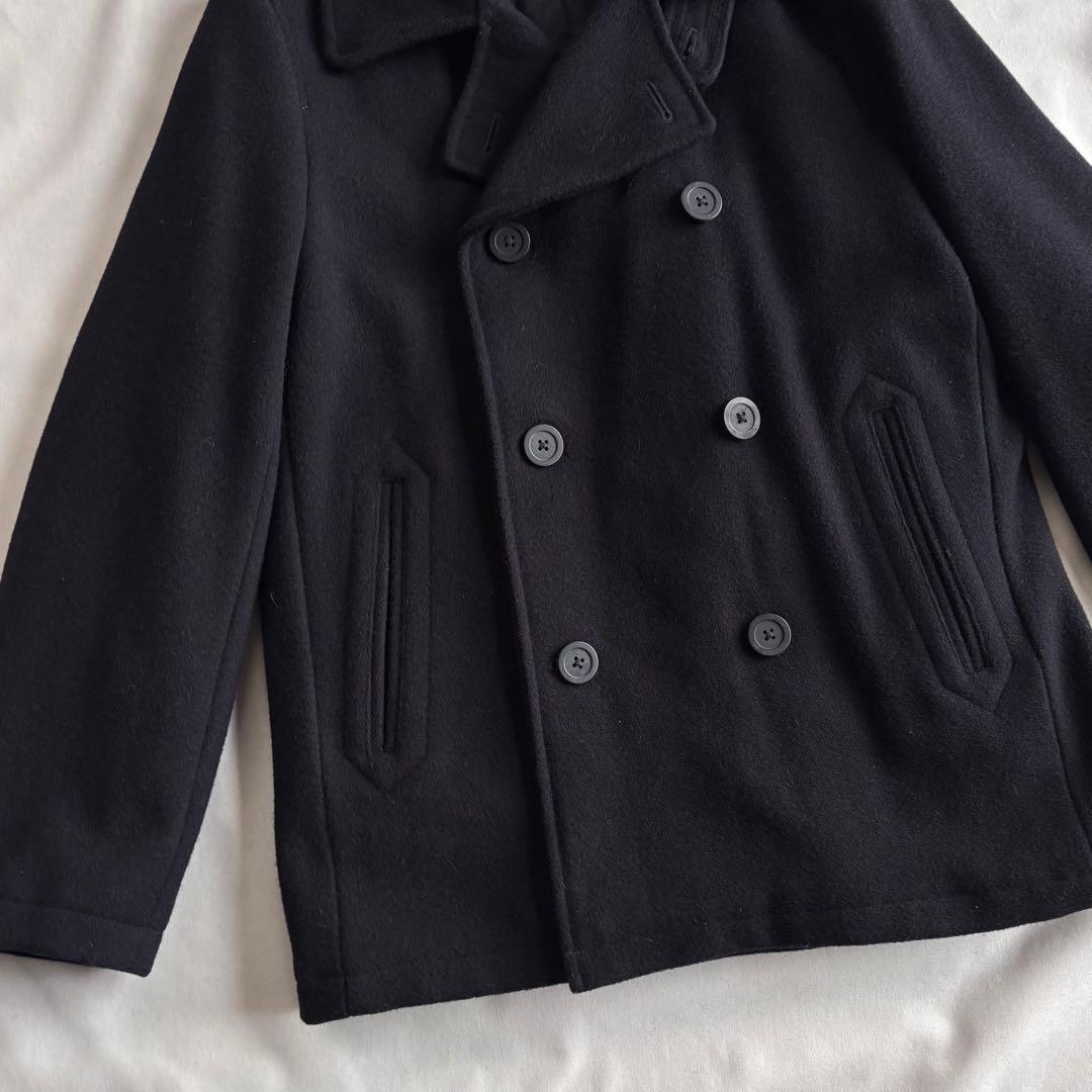ジャケット・アウター 90s L.L.Bean melton wool pea coat NVY