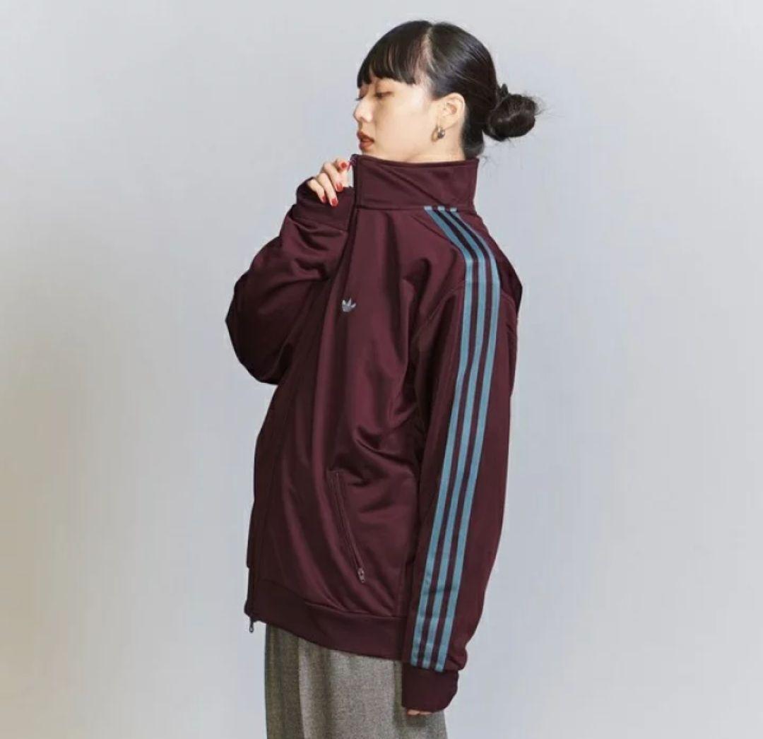 アディダス 赤紫 ベッケンバウアー ルーズ トラックジャケット