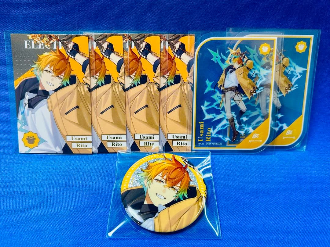 にじさんじ 8周年 宇佐美リト チェキ メタルカード 缶バッジ 特典