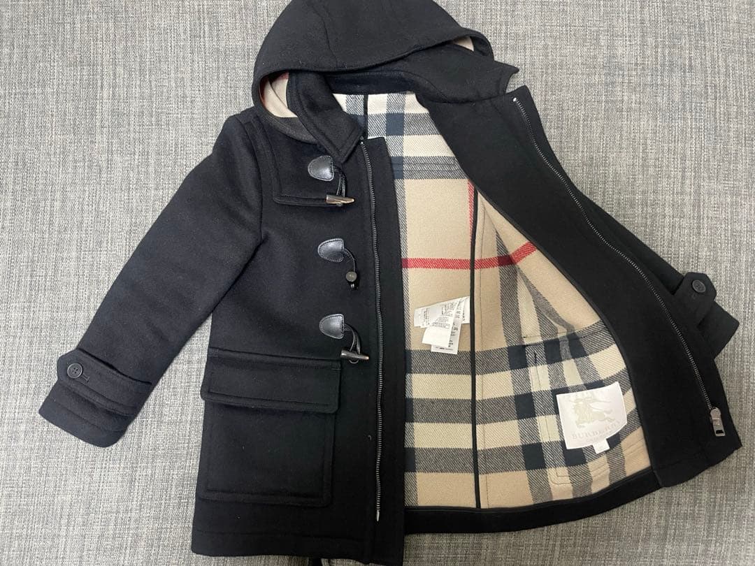 Burberry ネイビー ダッフルコート 6Y 116cm - メルカリ