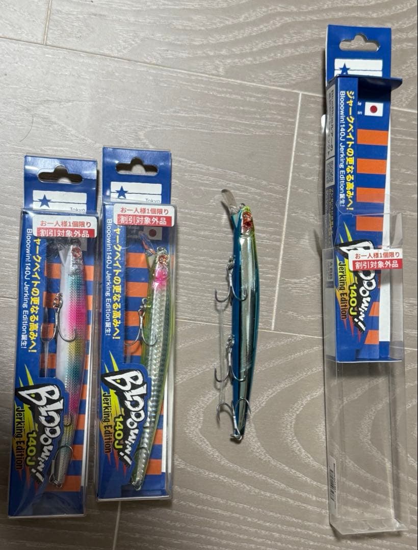 AKSTN　ブルーブルー　ブローウィン140J ブローウィン140J 釣り 140mm 26g スタンダードミノー ルアー BlueBlue