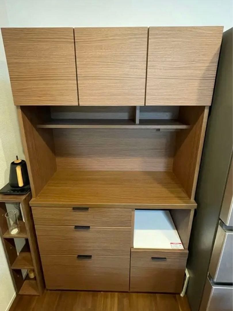 ニトリ キッチンボード エトナ 幅105 食器棚 - メルカリ