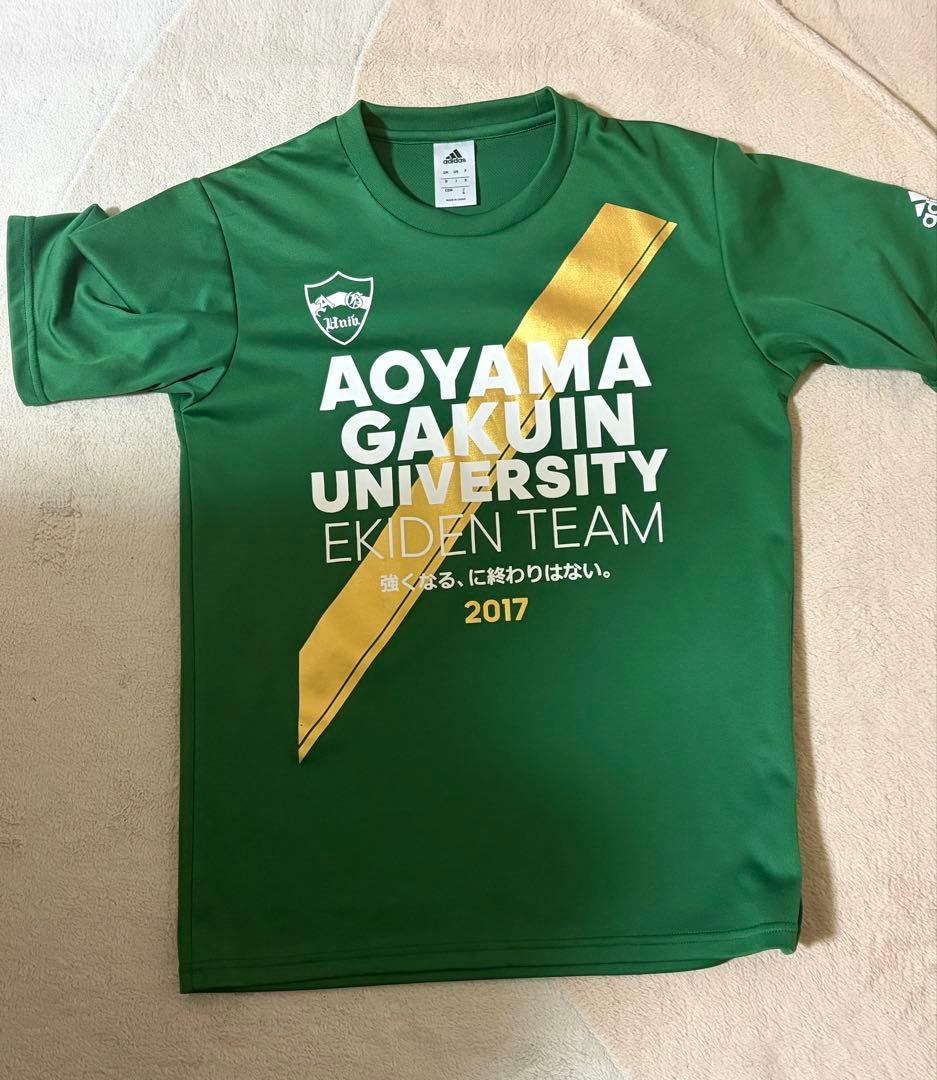 青山学院大学　陸上部箱根駅伝優勝　2017 Tシャツ S 祝三連覇！ 注目】箱根駅伝連覇 青山学院の胸ロゴ「水上村」ってどこ？ 人口1933人