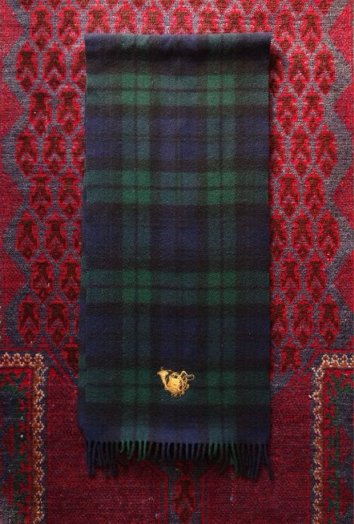 Polo Ralph Lauren カシミヤ マフラー ブラックウォッチ ポロの通販は