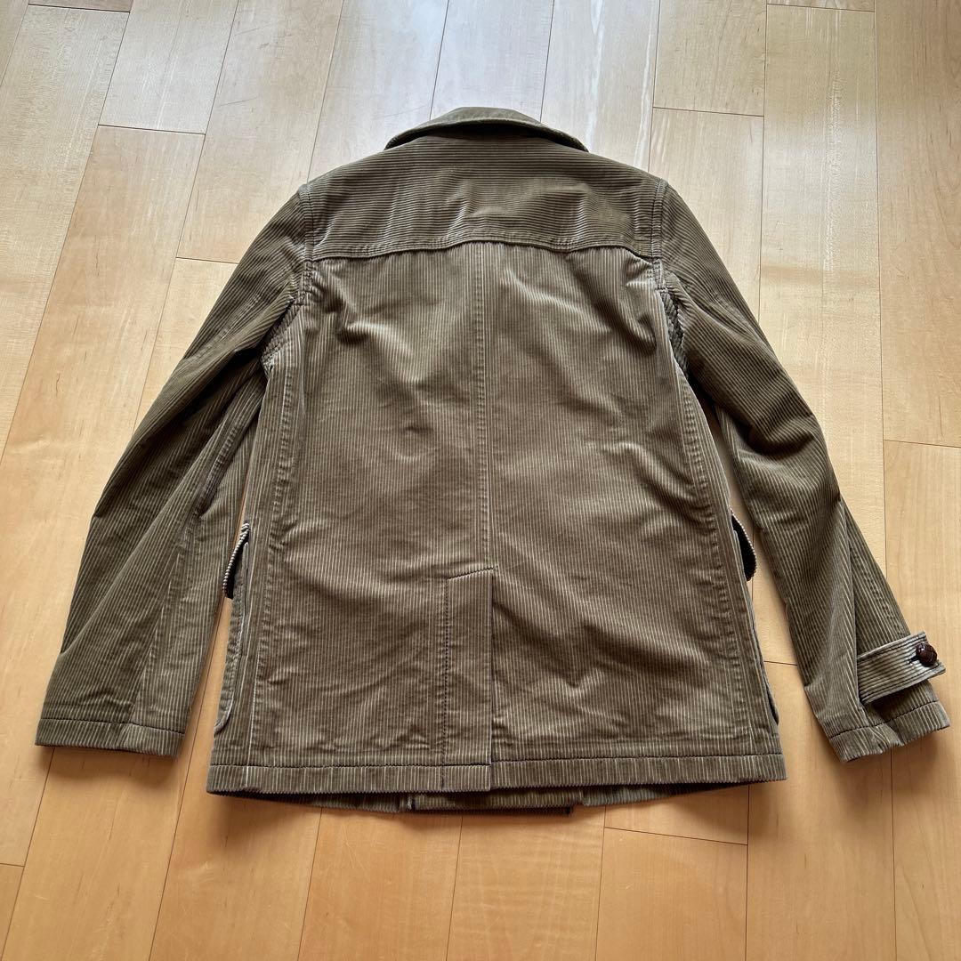 ナンバーナイン ジョージ期 コーデュロイ Pコート ベージュ