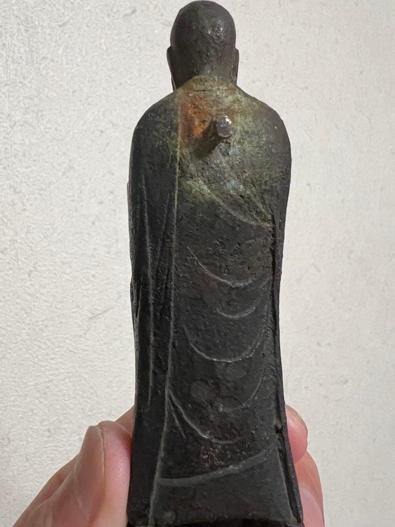 青銅製 地蔵菩薩立像 子供守り神 念持仏 金銅仏 仏像 仏教美術 骨董