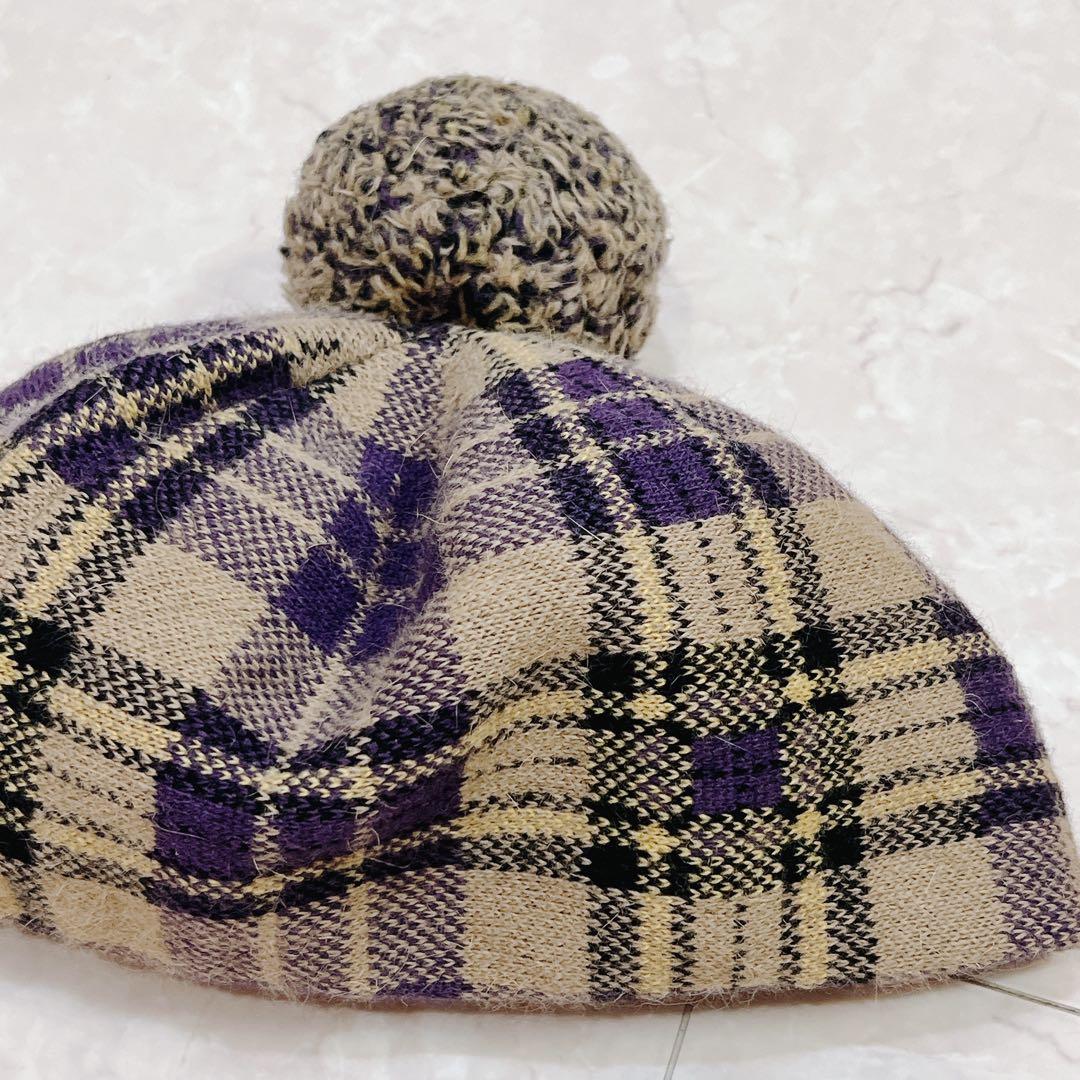 美品✨ヴィヴィアンウエストウッド オーブ モヘア混 ベレー帽 ニット帽