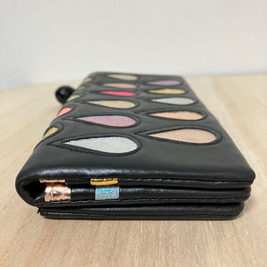 訳あり✨未使用✨ツモリチサト✨長財布✨ドロップ✨黒✨ブラック
