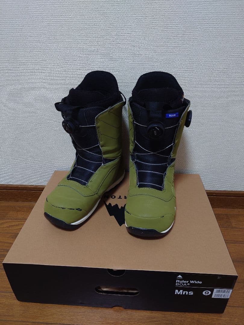 スノーボード BURTON Ruler Wide BOA GREEN 27cm BURTON（バートン） (旧モデル) 22-23 BURTON ブーツ メンズ Ruler BOA