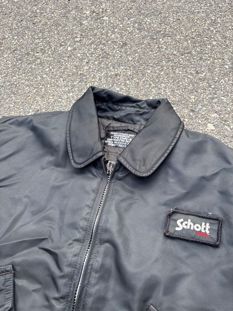 90s Schott CWU-R フライトジャケット ブラック MA-1 名作 - メルカリ