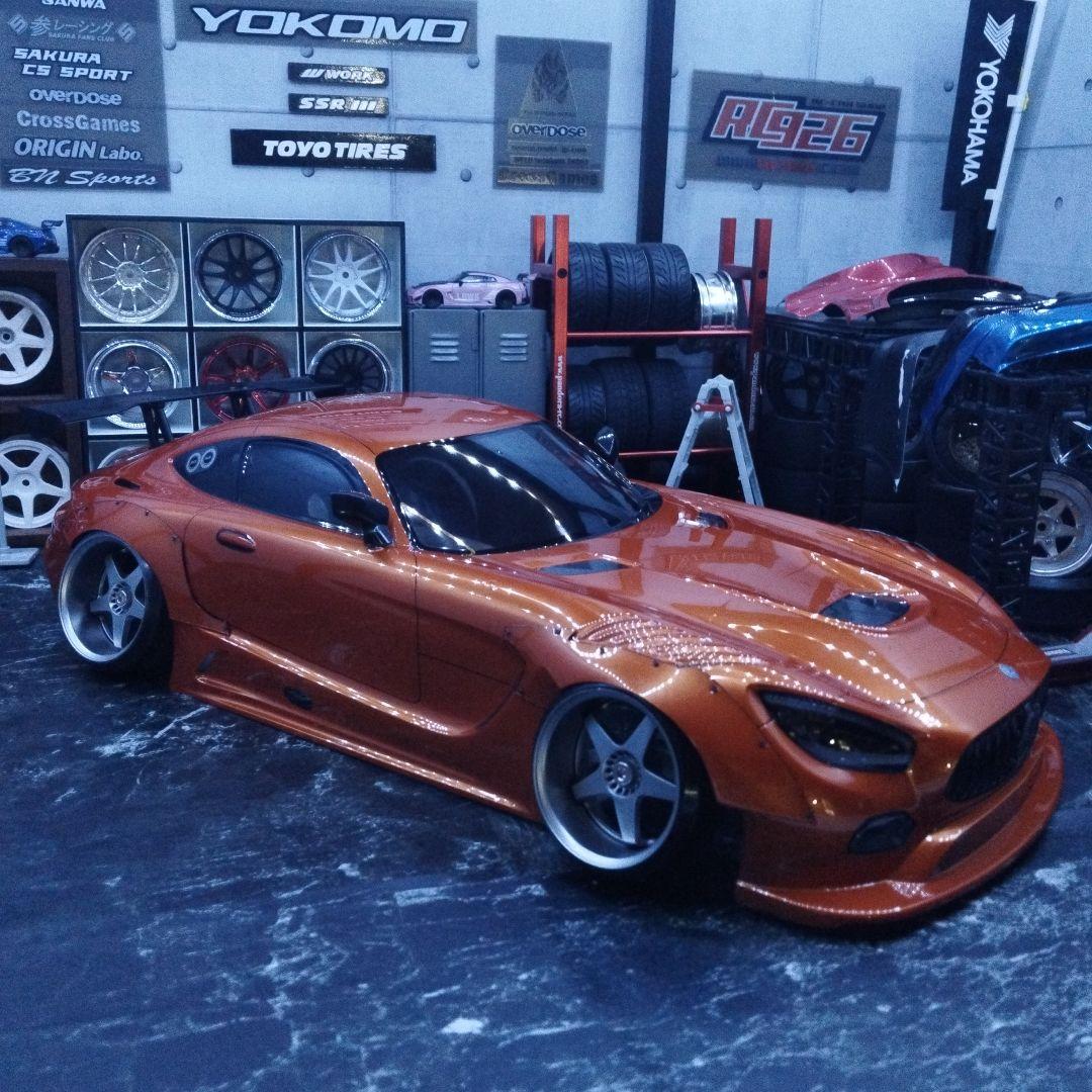 未走行タミヤAMG.ＧＴ３オーバーフェンダー仕様 作った後もパカパカしたい魅力満載のプラモデル／タミヤ メルセデス