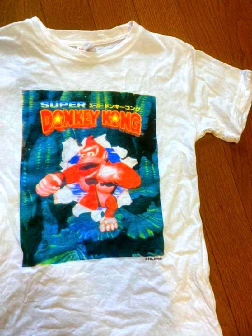 当時物 希少 スーパードンキーコング Tシャツ キッズサイズ 任天堂